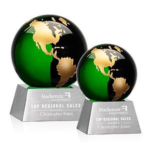 Ryegate Globe Award - Green/Gold