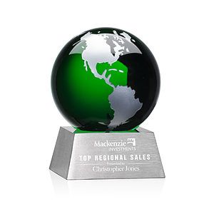 Ryegate Globe Award - Green/Silver