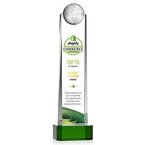 Sherbourne Globe VividPrint™ Award - Green