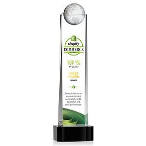 Sherbourne Globe VividPrint™ Award - Black