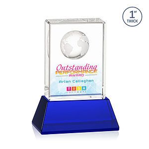 Ambassador VividPrint™ Award on Base - Blue