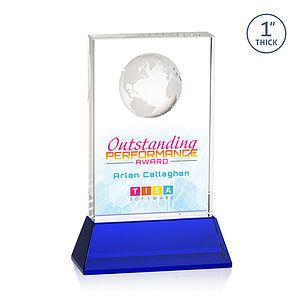 Ambassador VividPrint™ Award on Base - Blue