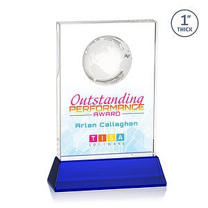 Ambassador VividPrint™ Award on Base - Blue