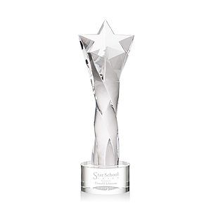 Arlington Star Award on Marvel Base - Clear