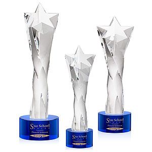 Arlington Star Award on Marvel Base - Blue
