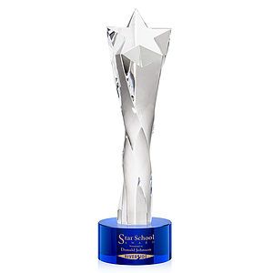 Arlington Star Award on Marvel Base - Blue