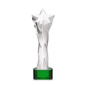 Arlington Star Award on Paragon Base - Green