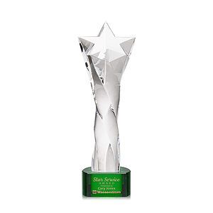 Arlington Star Award on Paragon Base - Green