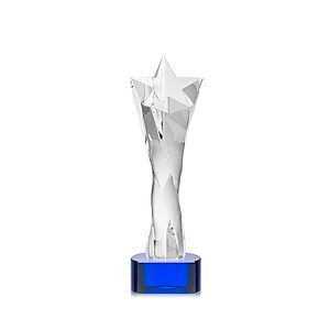 Arlington Star Award on Paragon Base - Blue