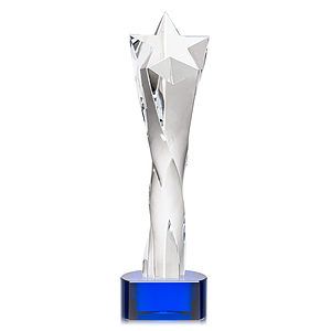 Arlington Star Award on Paragon Base - Blue