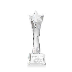Arlington Star Award on Robson Base - Clear