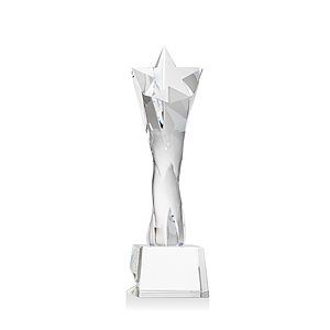 Arlington Star Award on Robson Base - Clear