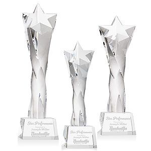 Arlington Star Award on Robson Base - Clear