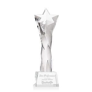 Arlington Star Award on Robson Base - Clear