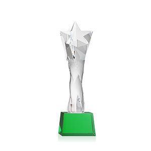 Arlington Star Award on Robson Base - Green