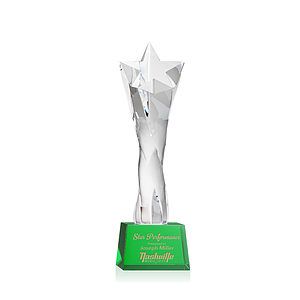 Arlington Star Award on Robson Base - Green