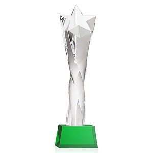 Arlington Star Award on Robson Base - Green