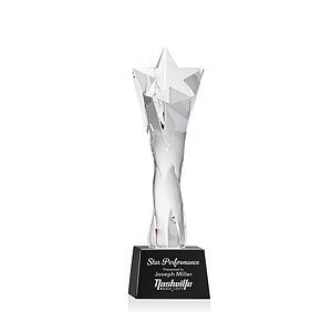 Arlington Star Award on Robson Base - Black