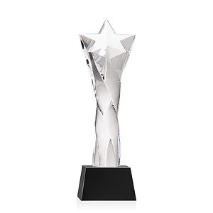 Arlington Star Award on Robson Base - Black