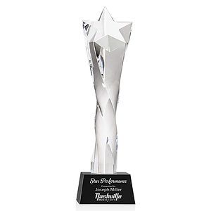 Arlington Star Award on Robson Base - Black