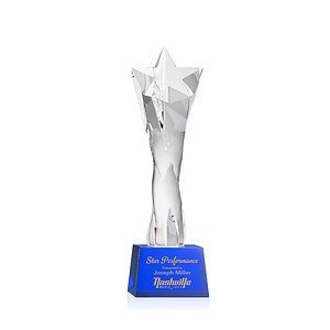 Arlington Star Award on Robson Base - Blue