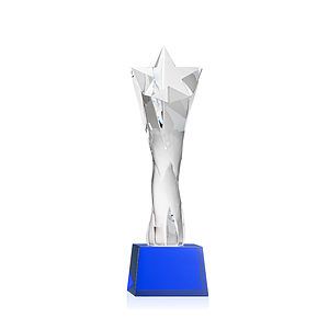 Arlington Star Award on Robson Base - Blue