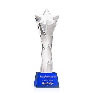 Arlington Star Award on Robson Base - Blue