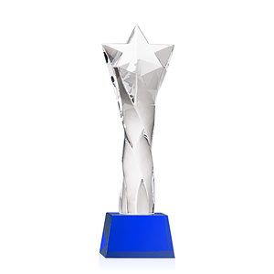 Arlington Star Award on Robson Base - Blue