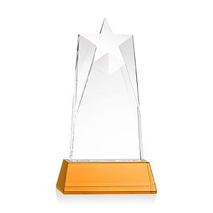 Millington Star on Base - Amber