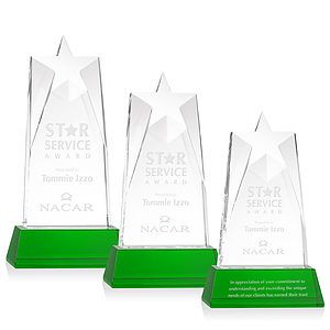 Millington Star on Base - Green
