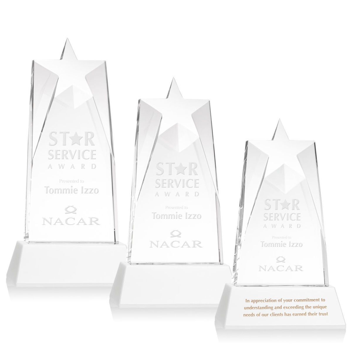 Millington Star on Base - White