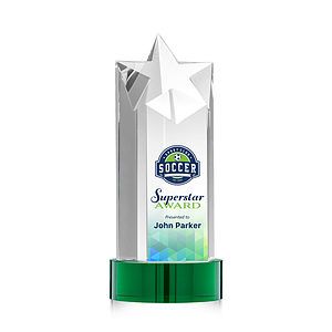 Berkeley VividPrint™ Award on Stanrich Base - Green