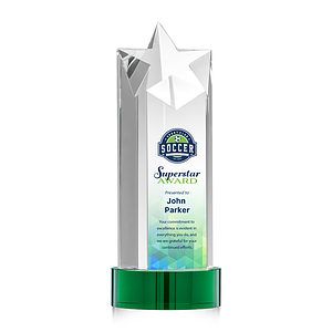 Berkeley VividPrint™ Award on Stanrich Base - Green