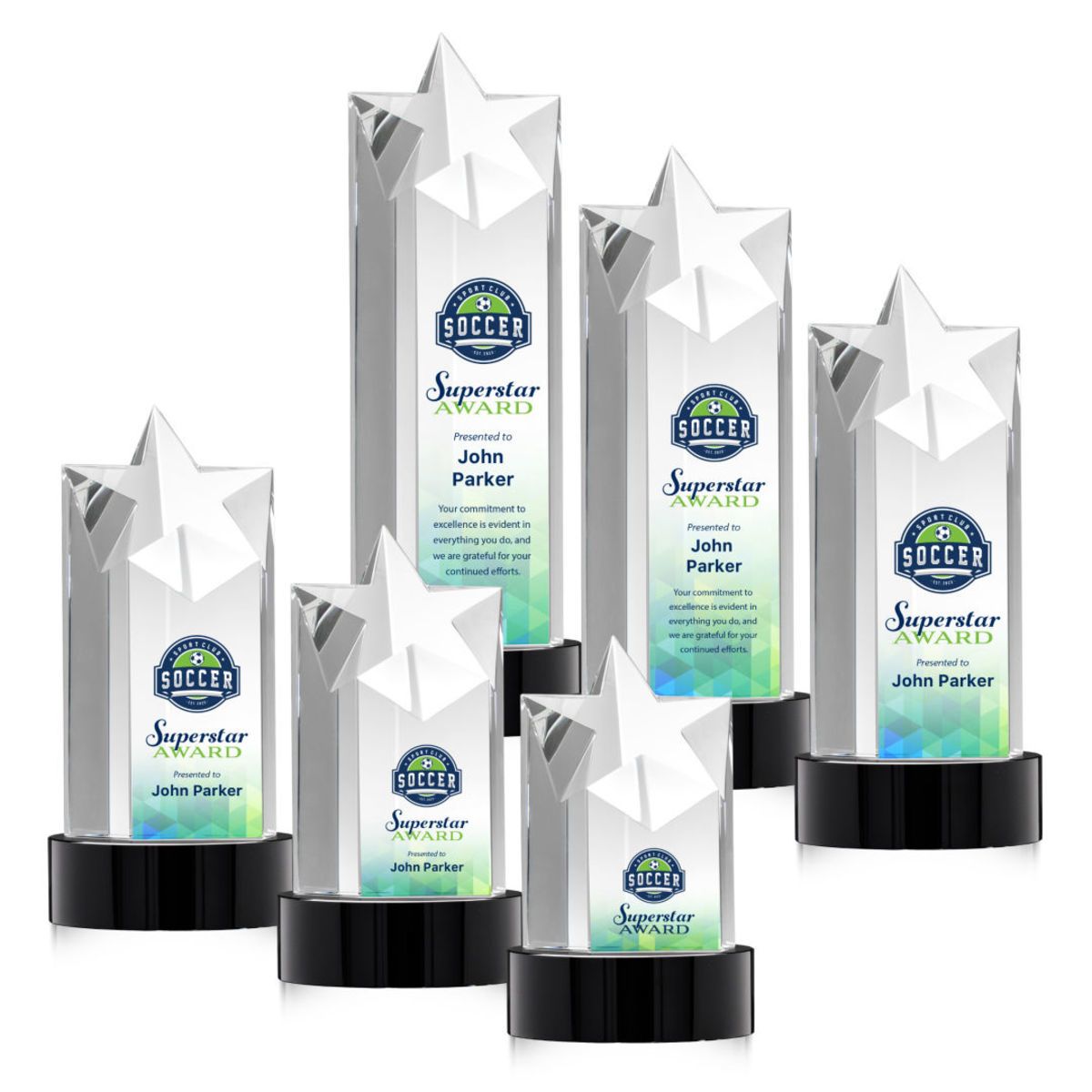 Berkeley VividPrint™ Award on Stanrich Base - Black