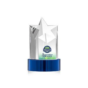 Berkeley VividPrint™ Award on Stanrich Base - Blue