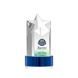 Berkeley VividPrint™ Award on Stanrich Base - Blue