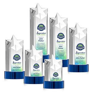 Berkeley VividPrint™ Award on Stanrich Base - Blue
