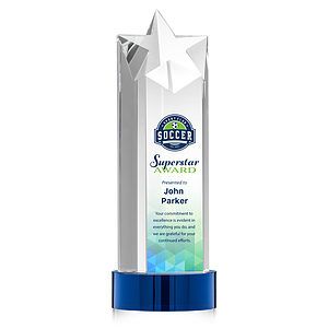 Berkeley VividPrint™ Award on Stanrich Base - Blue