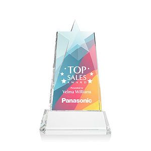 Millington Star VividPrint™ Award on Base - Clear