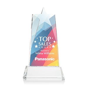 Millington Star VividPrint™ Award on Base - Clear