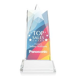 Millington Star VividPrint™ Award on Base - Clear