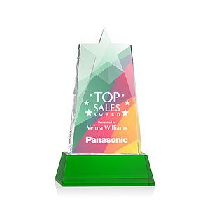Millington Star VividPrint™ Award on Base - Green