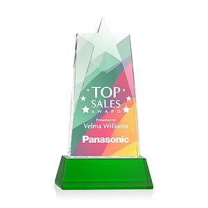 Millington Star VividPrint™ Award on Base - Green