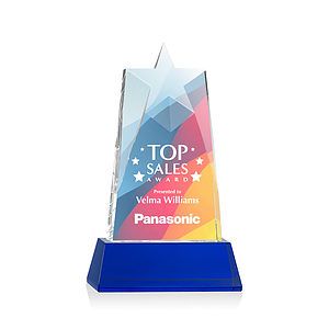 Millington Star VividPrint™ Award on Base - Blue
