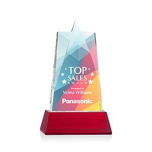 Millington Star VividPrint™ Award on Base - Red