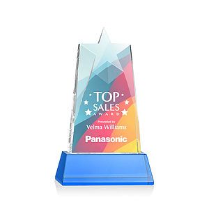 Millington Star VividPrint™ Award on Base - Sky Blue