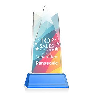 Millington Star VividPrint™ Award on Base - Sky Blue