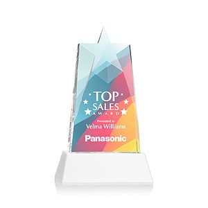 Millington Star VividPrint™ Award on Base - White
