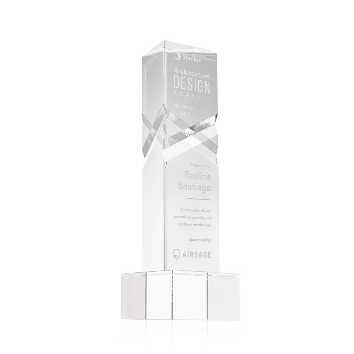 Oakham Award on Hancock Base - Clear