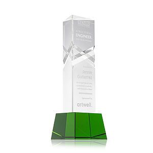 Oakham Award on Robson Base - Green